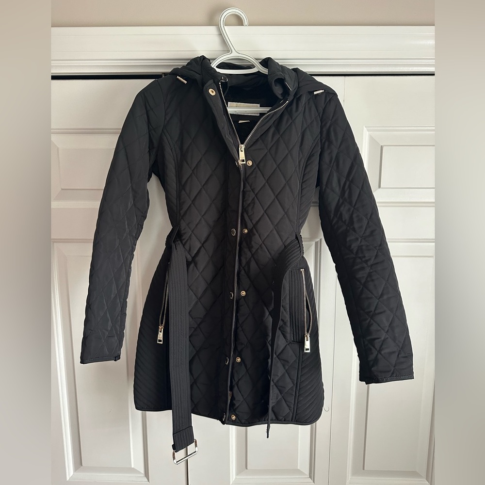 Women’s Michael Kors Black Coat Size Petite Extra Small